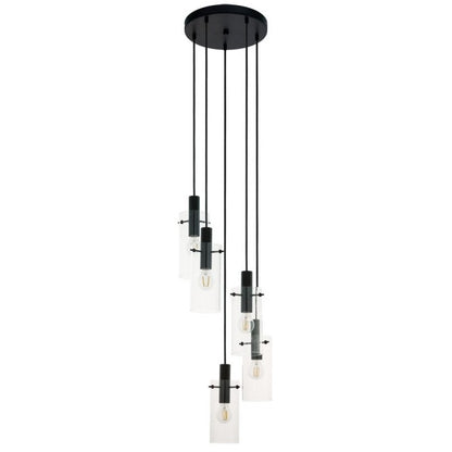 Eglo Montefino Pendul 5x60W, negru