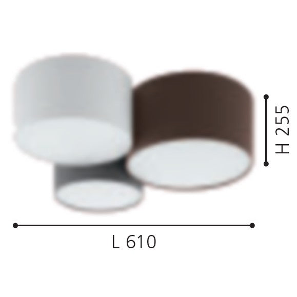 Eglo Pastore Plafoniera 3x60W