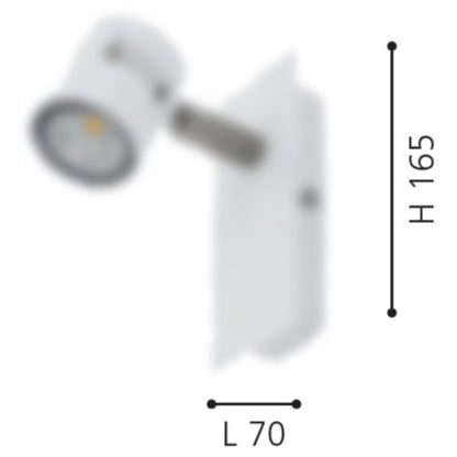 Eglo Vergiano Aplica cu spot 1x5W, alb