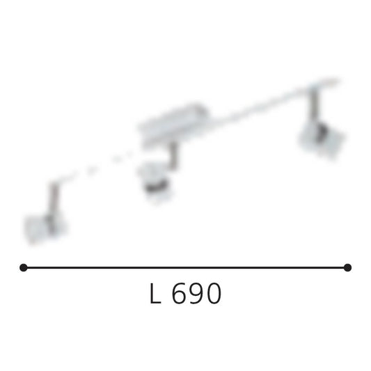 Eglo Vergiano Plafoniera cu 3 spoturi 3x5W, alb
