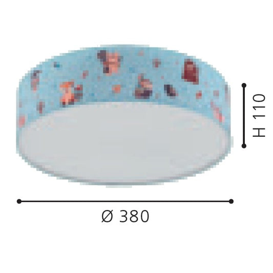 Eglo Ruffo Plafoniera 2x40W, multicolor