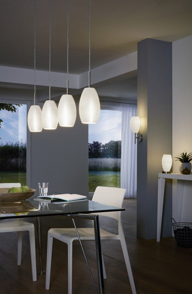 Eglo Batista 3 Pendul 4x40W, alb