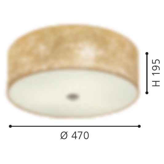 Eglo Viserbella Plafoniera 3x60W, auriu