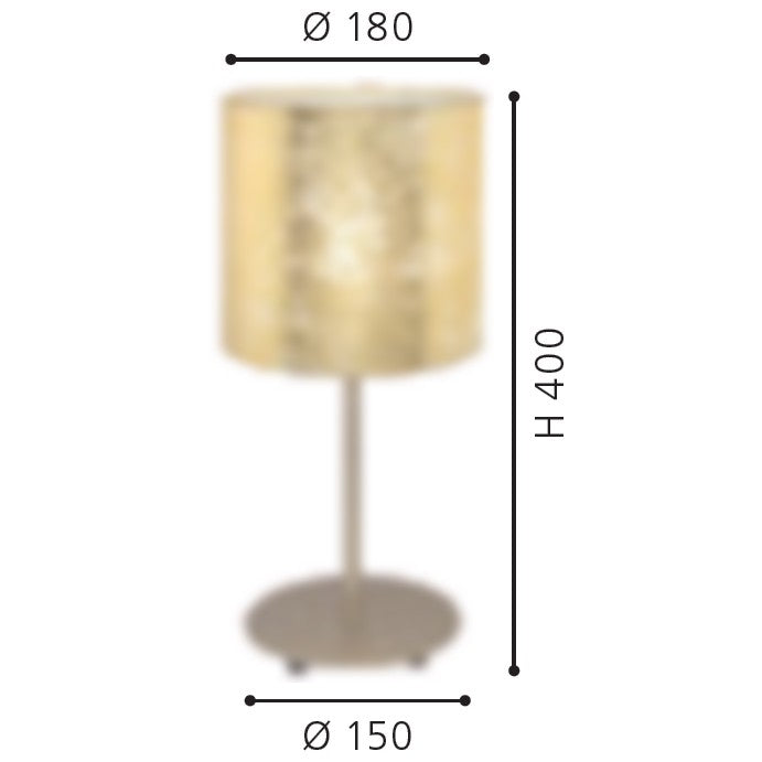 Eglo Viserbella Veioza 1x60W, auriu