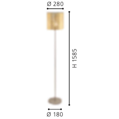 Eglo Viserbella Lampadar 1x60W, auriu