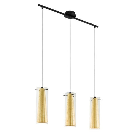 Eglo Pinto Gold Pendul 3x60W, auriu