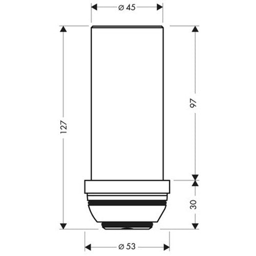 Hansgrohe Axor Starck Extensie conducta 6 cm