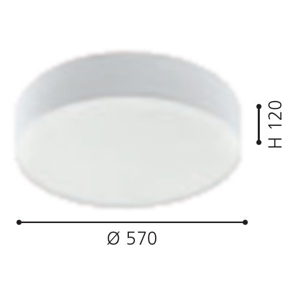 Eglo Romao 1 Plafoniera 1x40W, alb