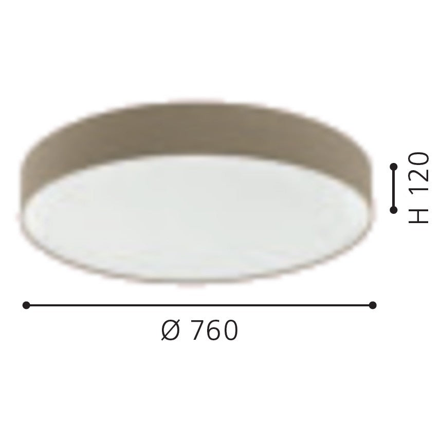 Eglo Romao 3 Plafoniera 1x60W, bej/alb