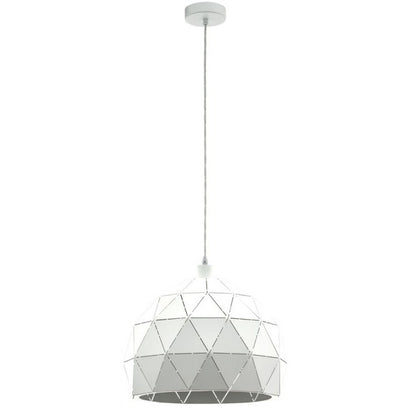 Eglo Roccaforte Pendul 1x60W, alb, Ø40 cm