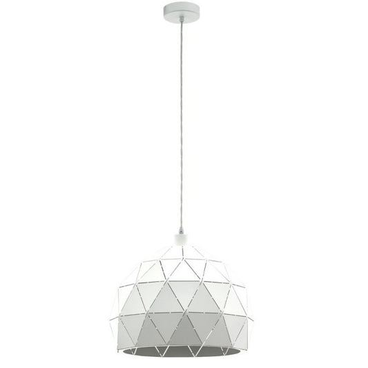 Eglo Roccaforte Pendul 1x60W, alb, Ø40 cm