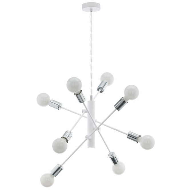 Eglo Gradoli Pendul 8x60W, alb