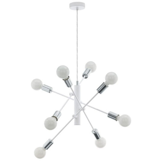 Eglo Gradoli Pendul 8x60W, alb