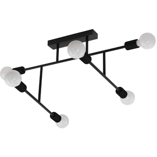 Eglo Belsiana Plafoniera cu spoturi 6x40W, negru