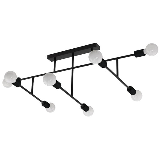 Eglo Belsiana Plafoniera cu spoturi 8x40W, negru