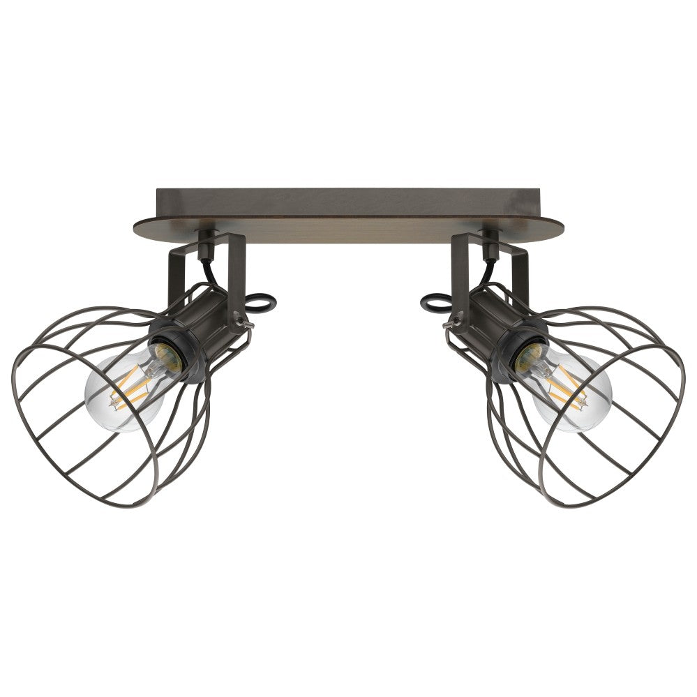 Eglo Sambatello Plafoniera cu spoturi 2x40W, gri/maro
