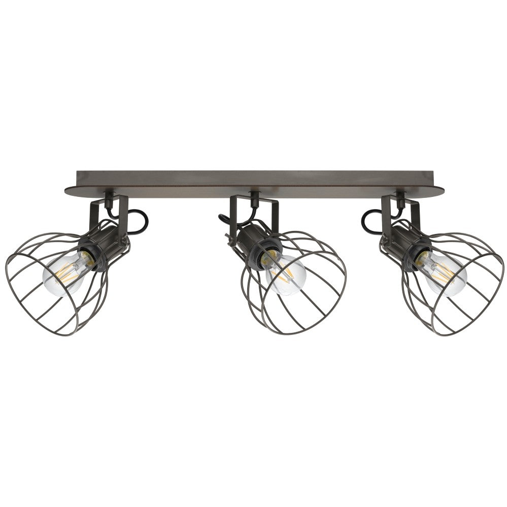 Eglo Sambatello Plafoniera cu spoturi 3x40W, gri/maro