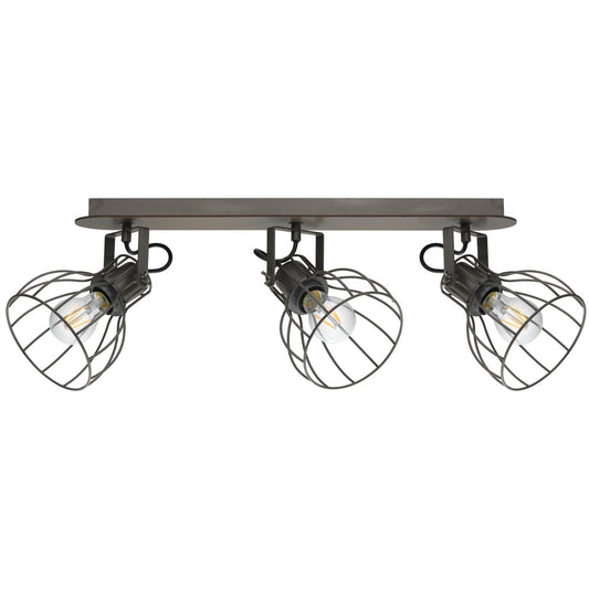 Eglo Sambatello Plafoniera cu spoturi 3x40W, gri/maro