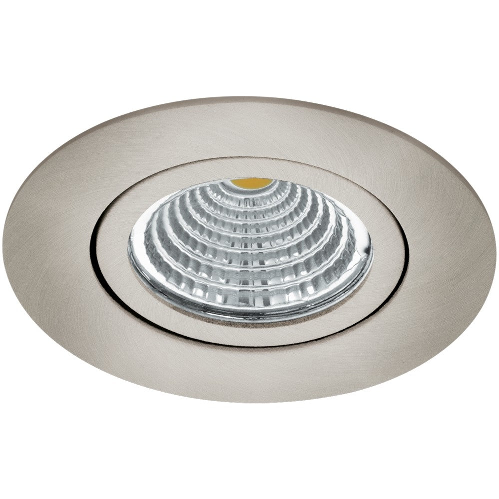 Eglo Saliceto Spot incastrat rotund 1x6W, orientabil, lumina calda, nichel mat