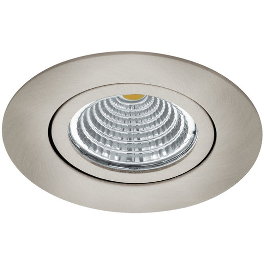 Eglo Saliceto Spot incastrat rotund 1x6W, orientabil, lumina neutra, nichel mat