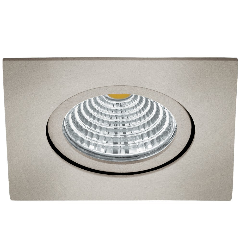 Eglo Saliceto Spot incastrat patrat 1x6W, orientabil, lumina neutra, nichel mat