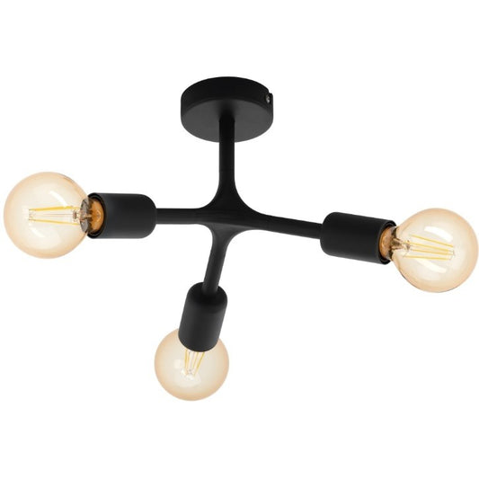 Eglo Bocadella 1 Plafoniera 3x60W, negru