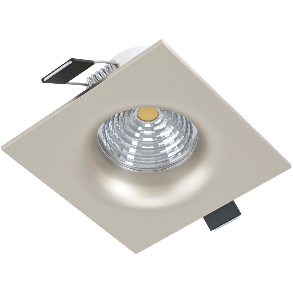 Eglo Saliceto Spot incastrat patrat 1x6W, lumina neutra, nichel mat
