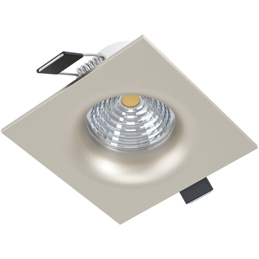 Eglo Saliceto Spot incastrat patrat 1x6W, lumina neutra, nichel mat
