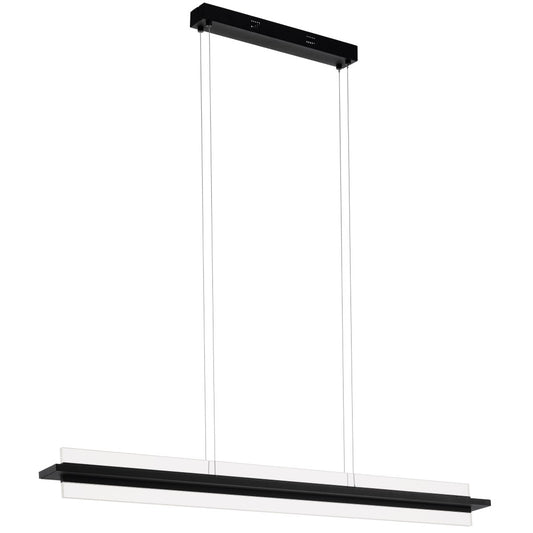 Eglo Spadafora Lustra 1x18W, negru/transparent