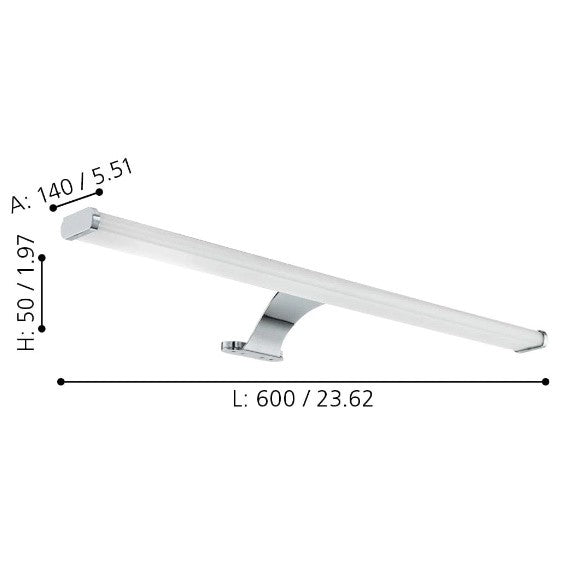 Eglo Vinchio Aplica 1x10W, alb/crom