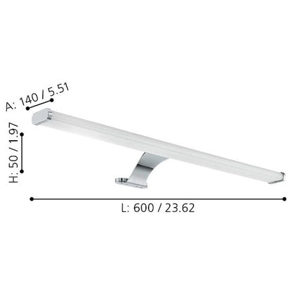 Eglo Vinchio Aplica 1x10W, alb/crom