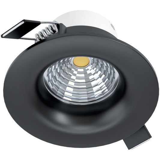 Eglo Saliceto Spot incastrat rotund 1x6W, negru