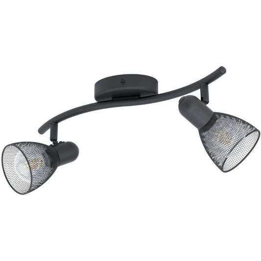 Eglo Carovigno Plafoniera cu spoturi 2x40W, negru