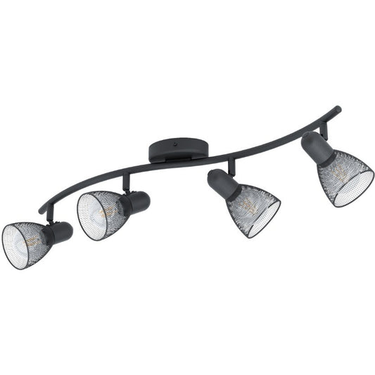 Eglo Carovigno Plafoniera cu spoturi 4x40W, negru