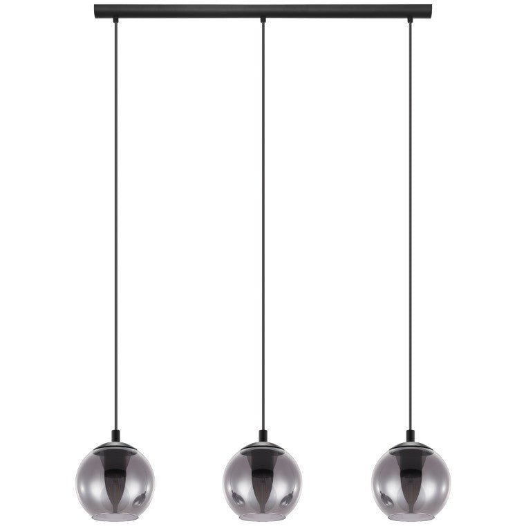 Eglo Ariscani Pendul 3x40W, negru/transparent