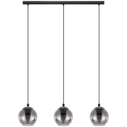 Eglo Ariscani Pendul 3x40W, negru/transparent