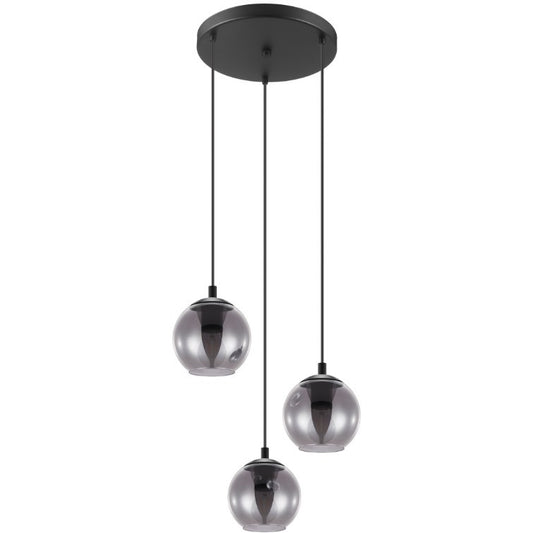 Eglo Ariscani Lustra 3x40W, negru/transparent