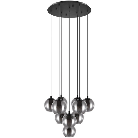 Eglo Ariscani Lustra 10x40W, negru/transparent