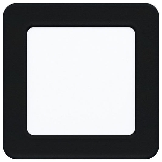 Eglo Fueva 5 Spot patrat incastrat 1x5.5 W, IP20 negru