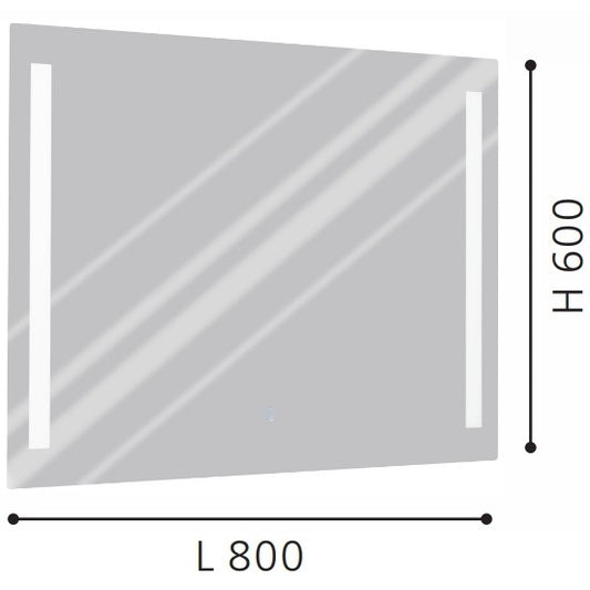 Eglo Buenavista Oglinda cu iluminare LED 80xH60 cm