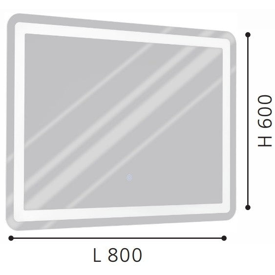 Eglo Buenavista 1 Oglinda cu iluminare LED 80x60 cm