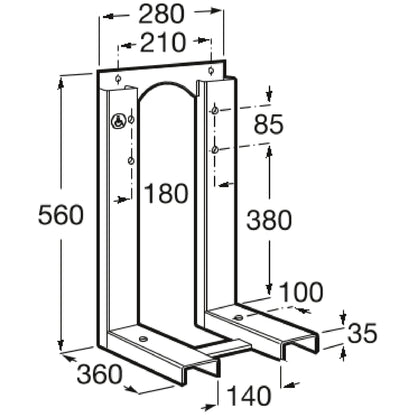 Roca A822091001 - schema tehnica si cote