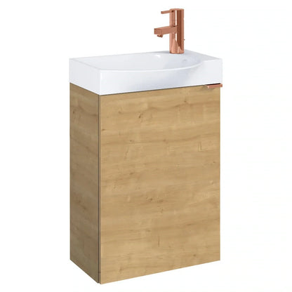Set mobilier baie Roca Micro Plus, stejar deschis, A852444464