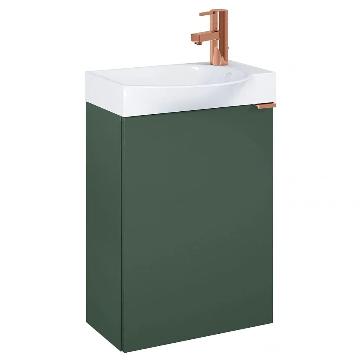 Set mobilier baie Roca Micro Plus, verde padure, A852444534