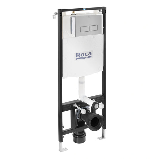 Roca AC4 clapeta de actionare WC dual-flush gri lacuit - imagine ambient