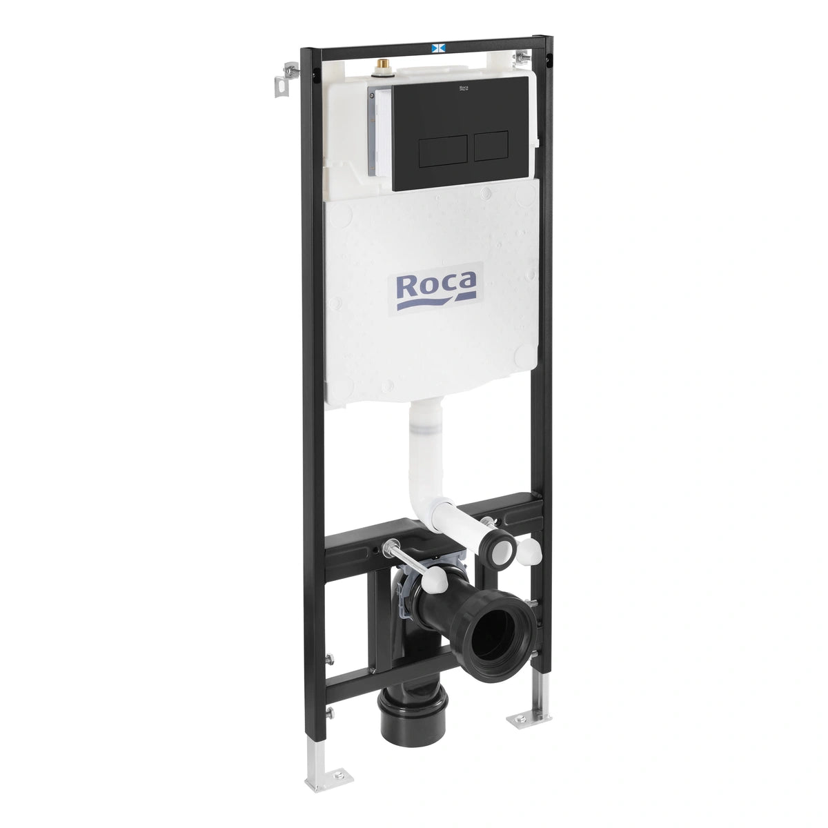 Roca AC4 clapeta de actionare WC dual-flush negru mat - imagine ambient