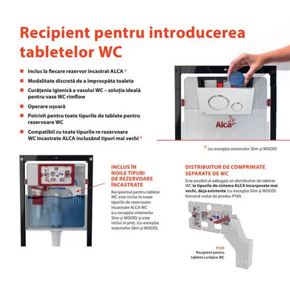 Alcadrain AM101/1120 Rezervor incastrat WC cu cadru, H112 cm pentru instalari uscate