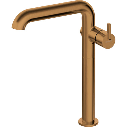Baterie lavoar inalta cupru periat Deante Silia, H30 cm