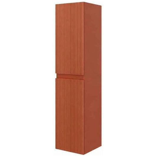 Dulap baie 32x32xH130 cm Fluminia Pisa, maro (mattone), front riflat