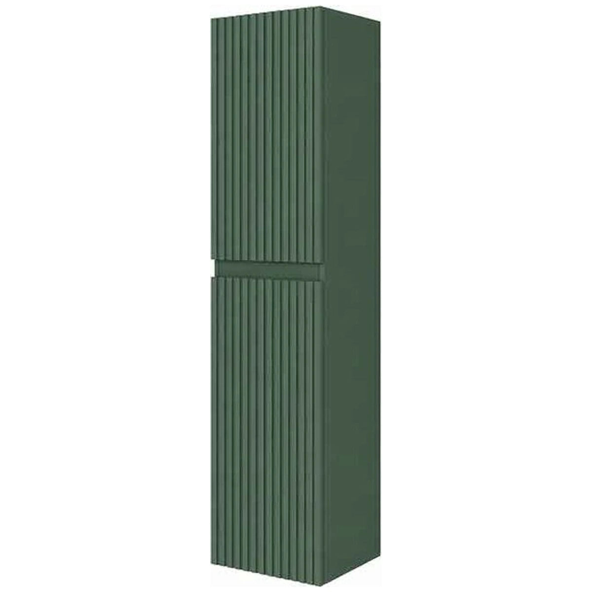 Dulap baie 32x32xH130 cm Fluminia Pisa, verde (verde italia), front riflat